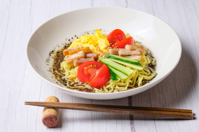 ツナトマトダレの冷やし中華